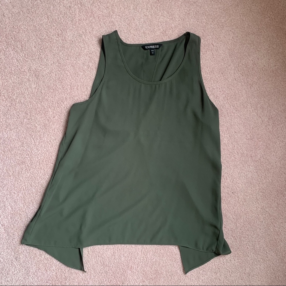 Express Green tank with cut back